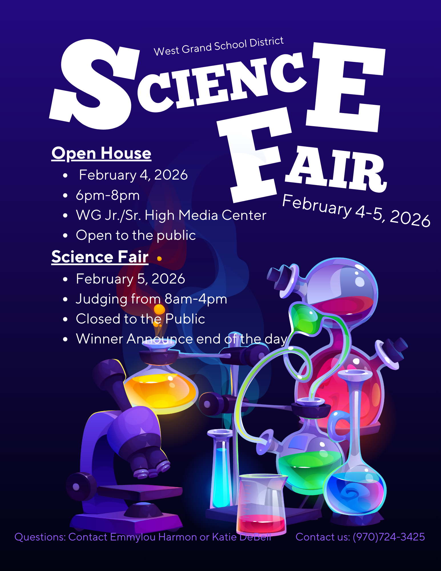 West Grand School District Science Fair Open House